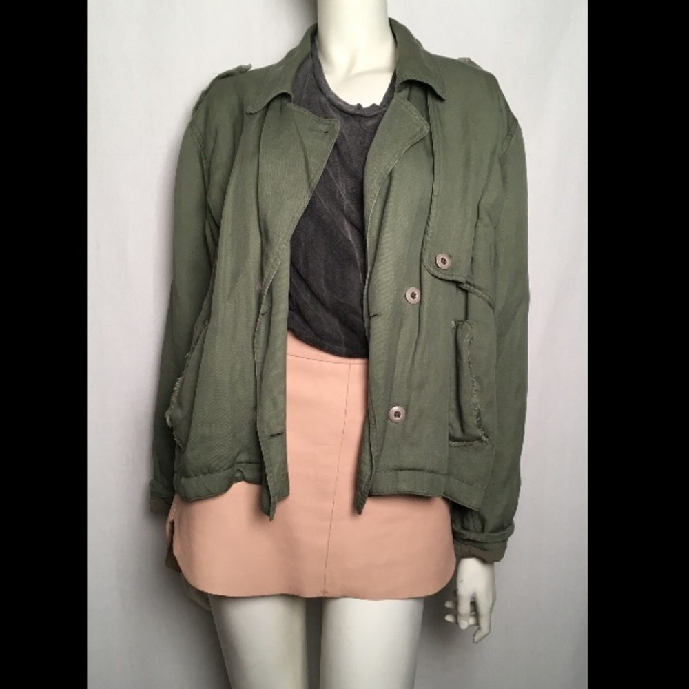 Rails Cropped Military Jacket sz M